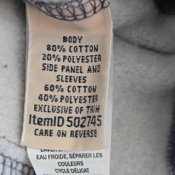 LL Bean Women's Medium Quarter Zip Quilted Pullover Sweatshirt Blue Classic Cozy - Picture 9 of 13